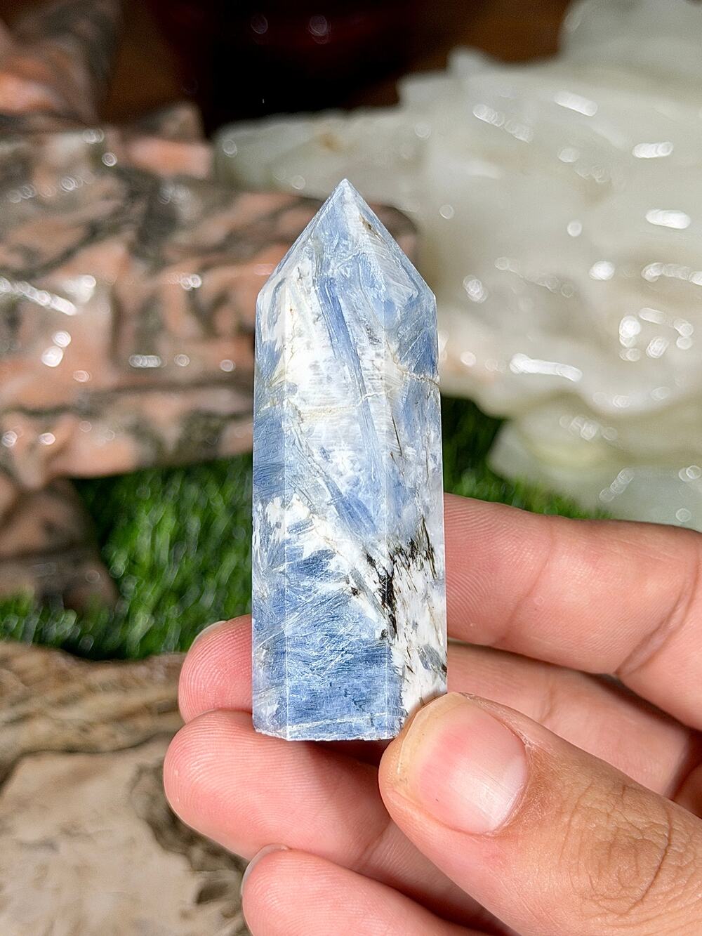 Blue Kyanite Crystal Tower 2.5in  2.2oz